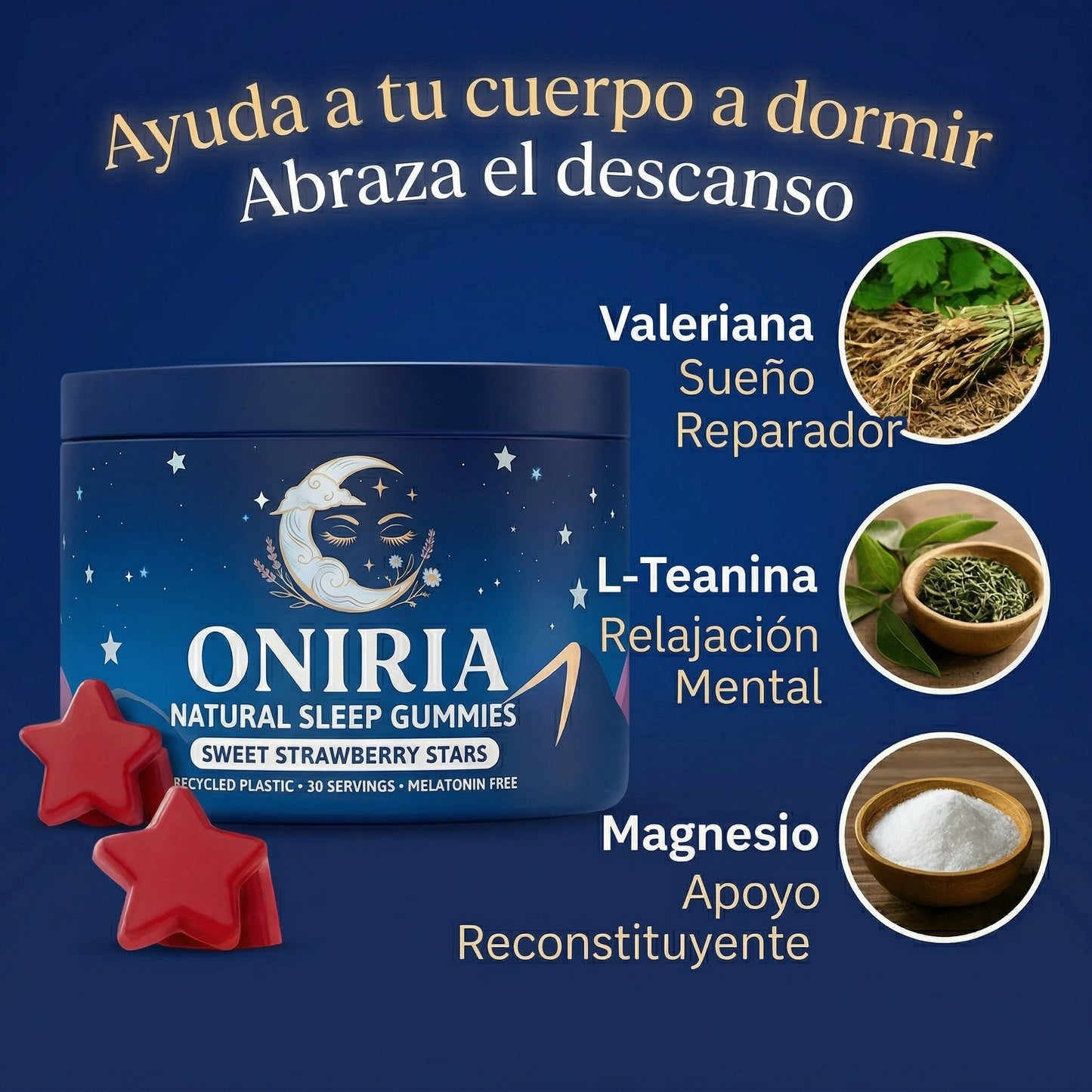 Oniria® Gomitas Naturales para Dormir Mejor